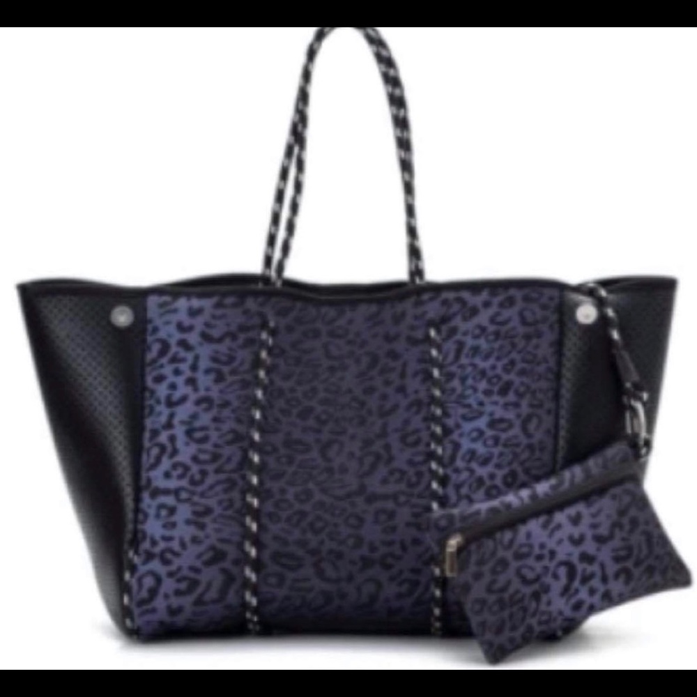 Neoprene Tote with  Wristlet Pouch